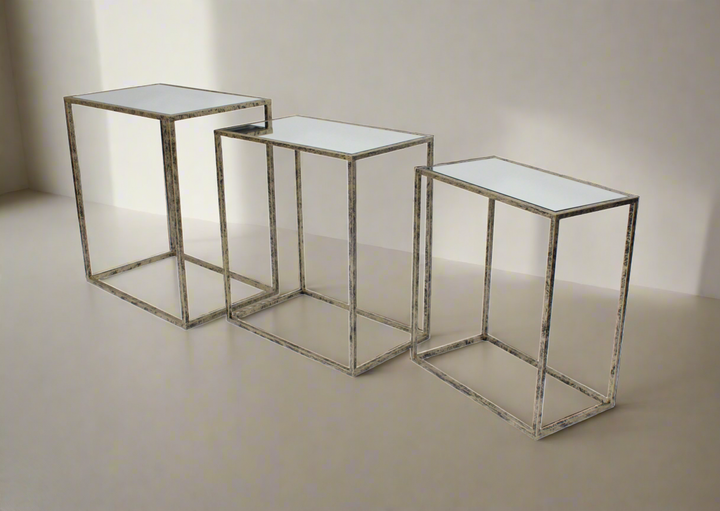 Irma Set of 3 Mirror Tables