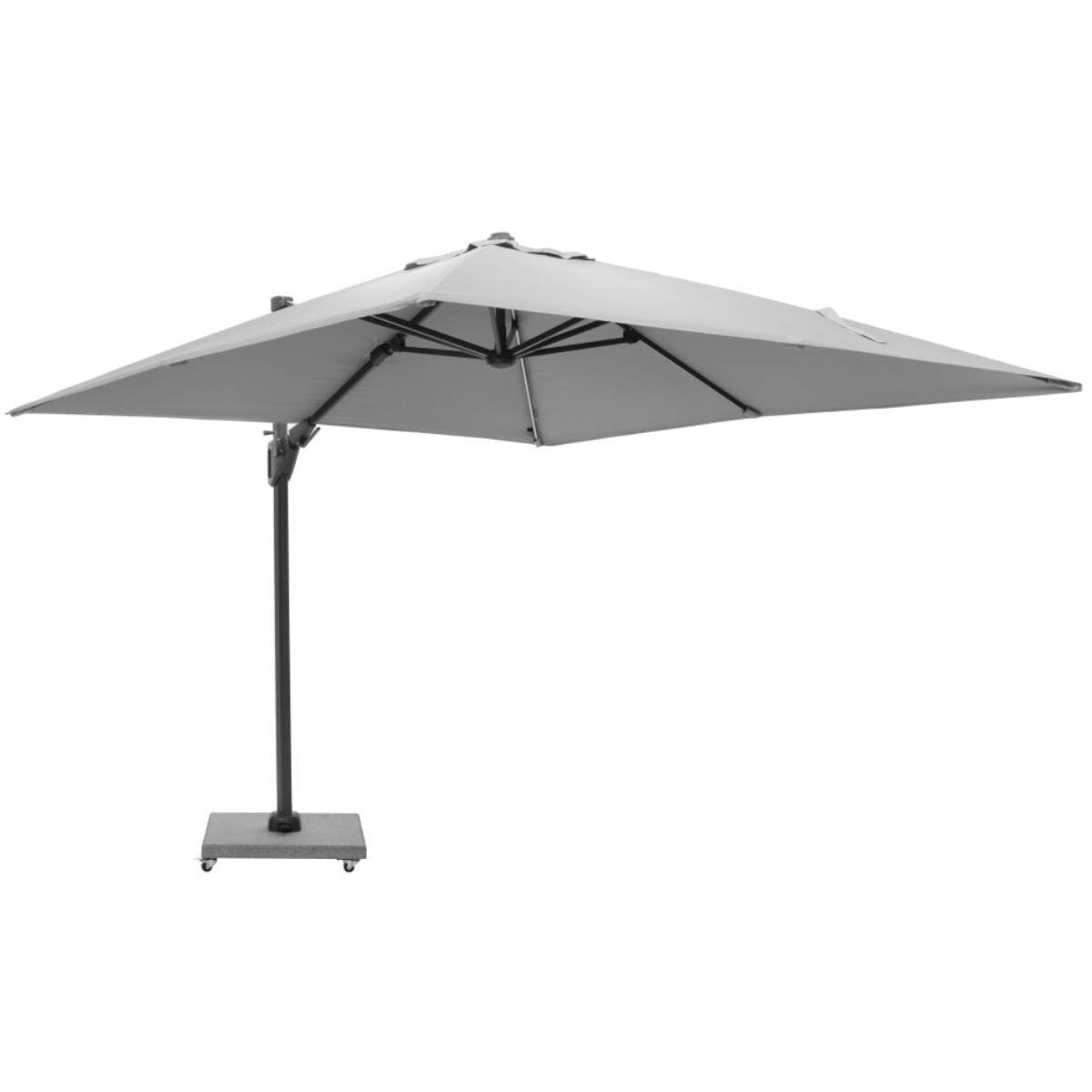 Beau&Co Glow Challenger T2 3m Square Luna Grey Free Arm Parasol