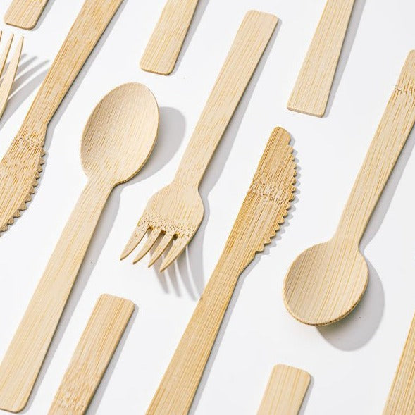 Bamboo Cutlery Set 24pcs