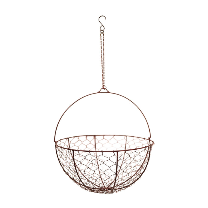 Outdoor Hanging Wired Netted Basket