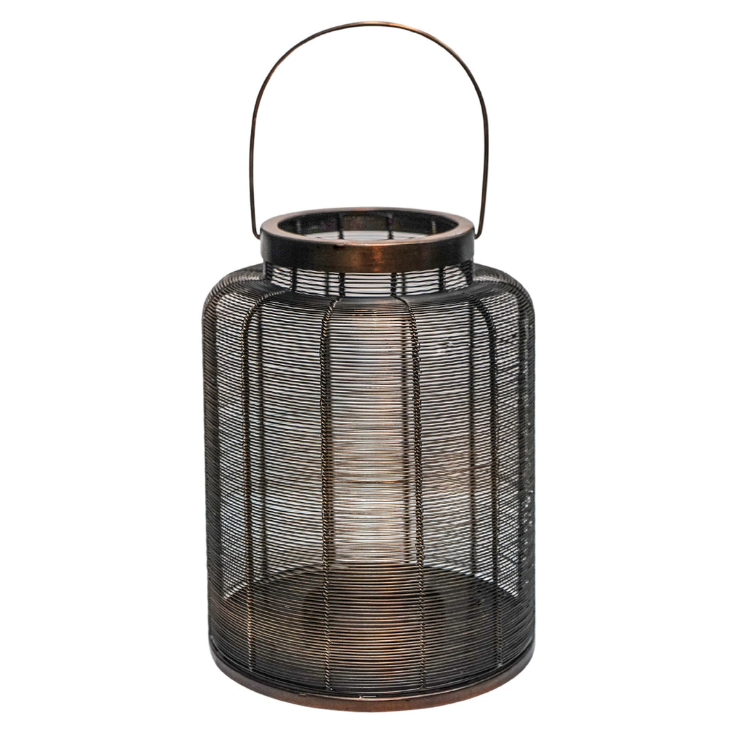 Hampton Copper Woven Metal Lantern