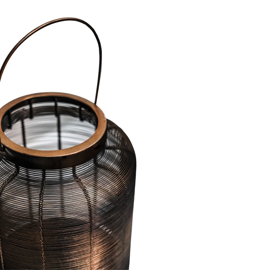 Hampton Copper Woven Metal Lantern