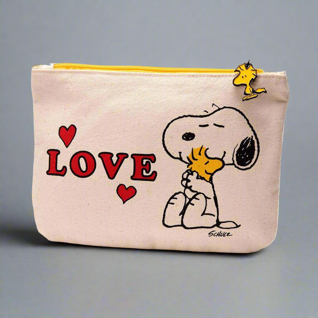 Peanuts Snoopy Zipper Pouch - Love