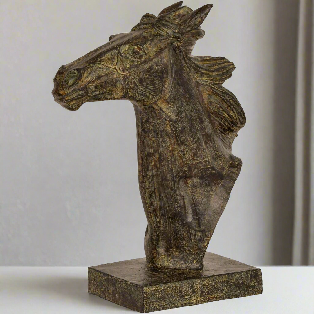 Libra interiors animal sculptures Pegasus horse head sculpture 