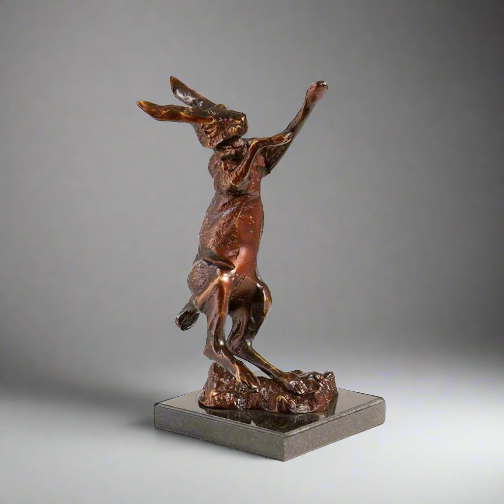 Boxing Hare Sculpture