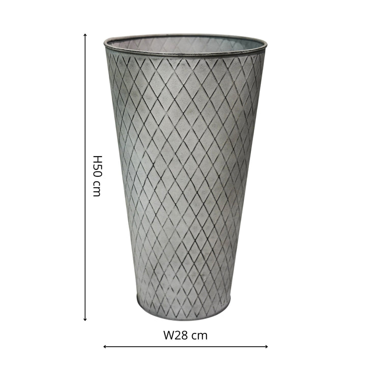 Outdoor Chatsworth Zinc Vase Planter