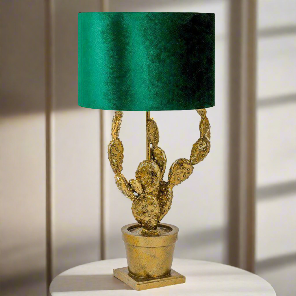 Cactus Gold Table Lamp