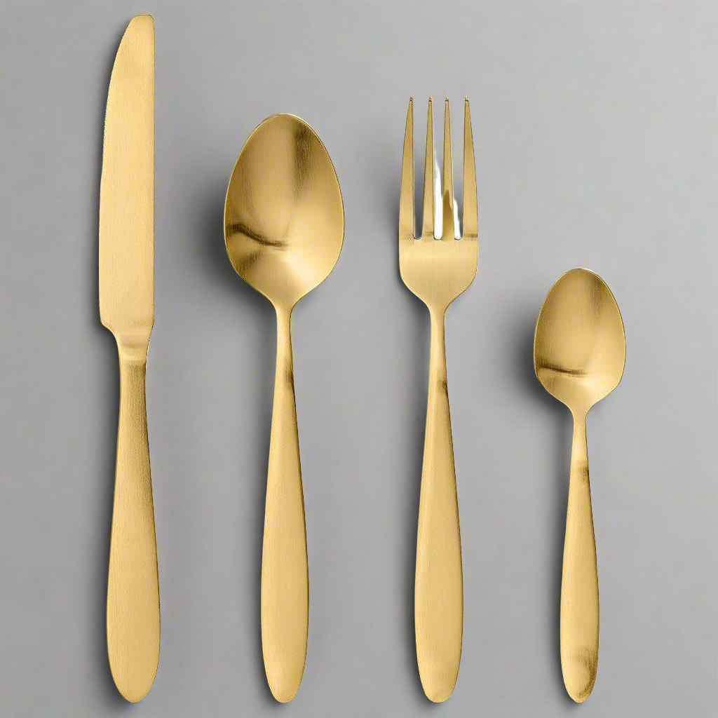 Sahro Cutlery Set 4pc Gold
