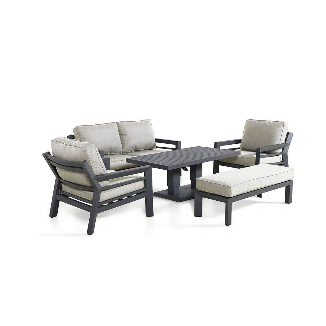 New York 2 Seat Sofa Set with Rising Table-Maze Living-Beaumonde