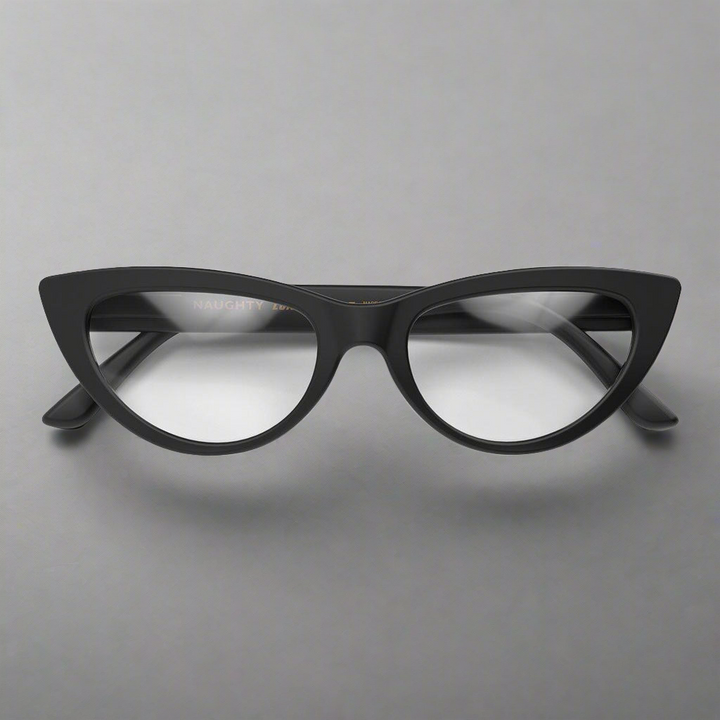 Naughty Blue-Blockers Glasses Matte Black