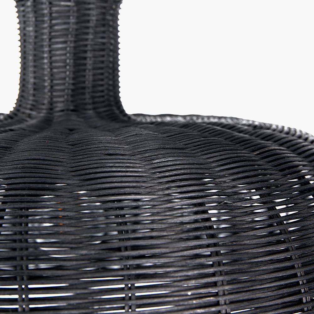Beau&Co Nils Black Rattan Dome Pendant
