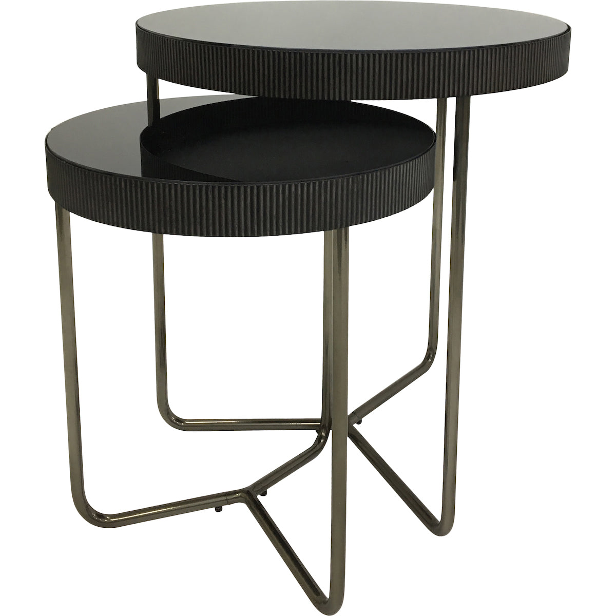 Beaumonde Home Sloane Round Side Table Set of 2-Beaumonde