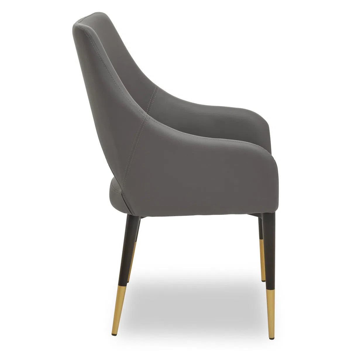 Beaumonde Home Gilden Gold And Grey Dining Chair-Beaumonde