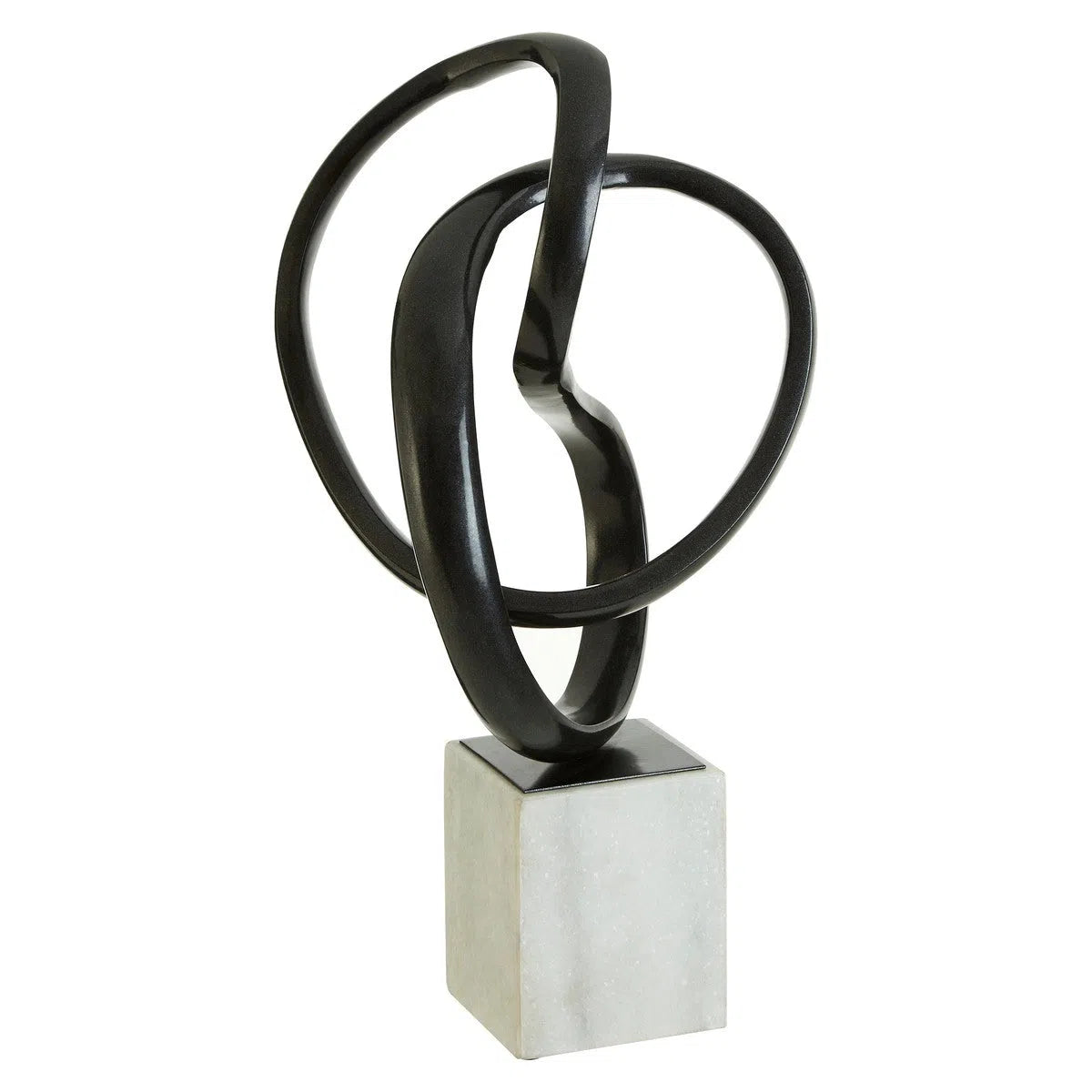 Beaumonde Home Mirano Black Nickel Finish Knot Sculpture-Beaumonde