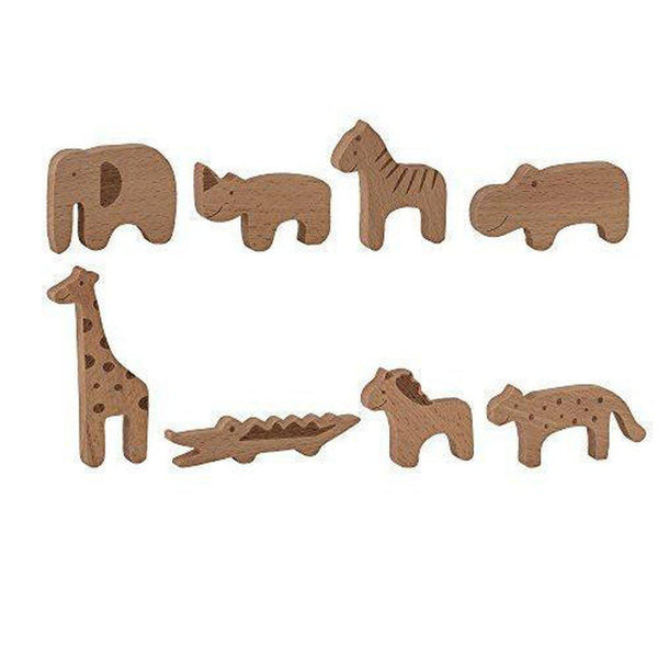 Bloomingville Bianca Wooden Safari Animal Toys | Beaumonde