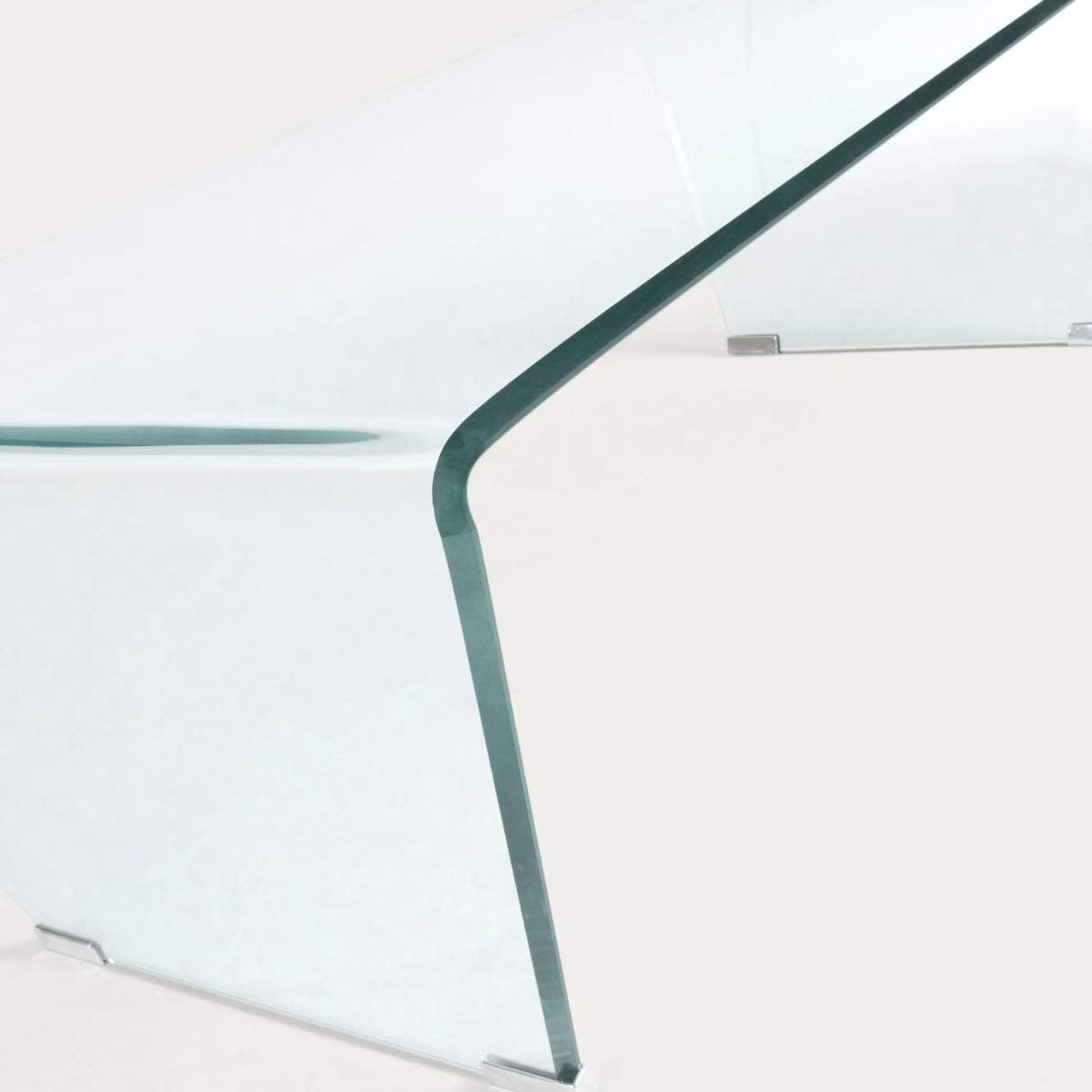 Kave Home Burano Glass Coffee Table 120cm X 60cm-Beaumonde
