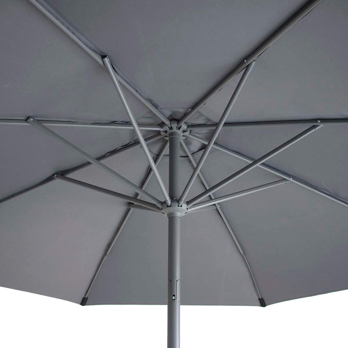Maze Charcoal Grey Capri 3.5M Round Parasol
