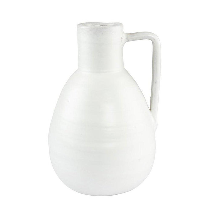 Camomille White Ceramic Vase - Large