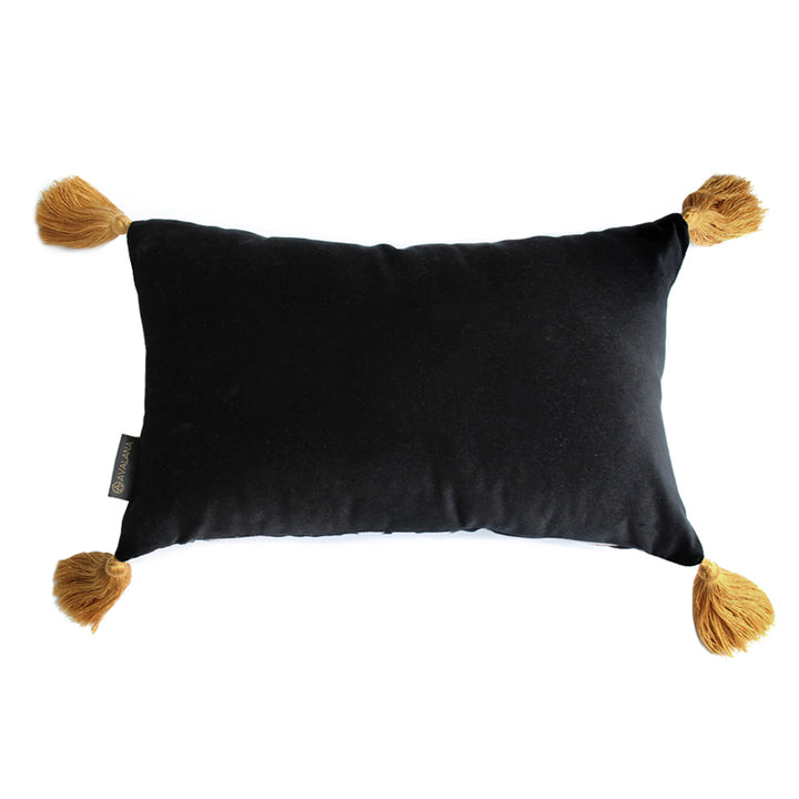 Zebra Tassel Velvet Cushion