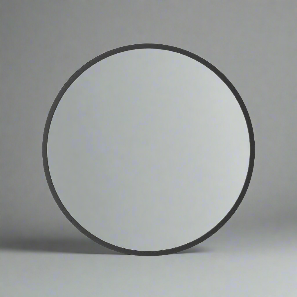 Hub Round Mirror - Black 45cm
