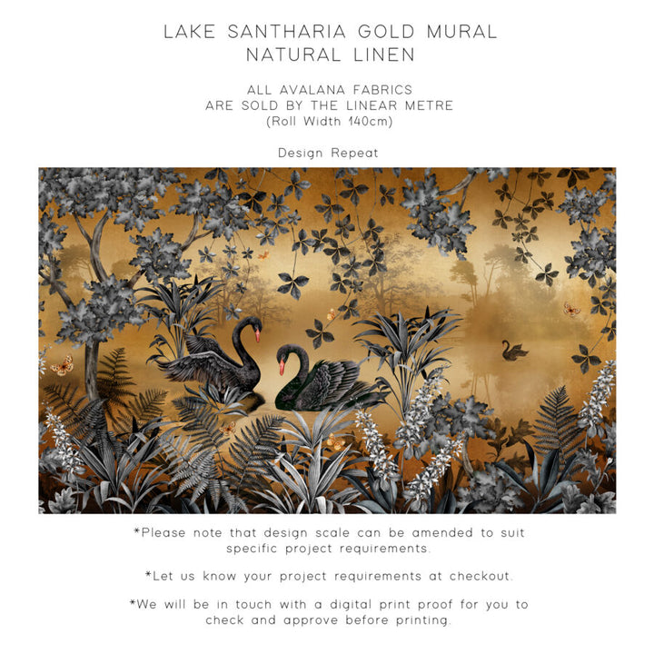 Lake Santharia Natural Linen Fabric