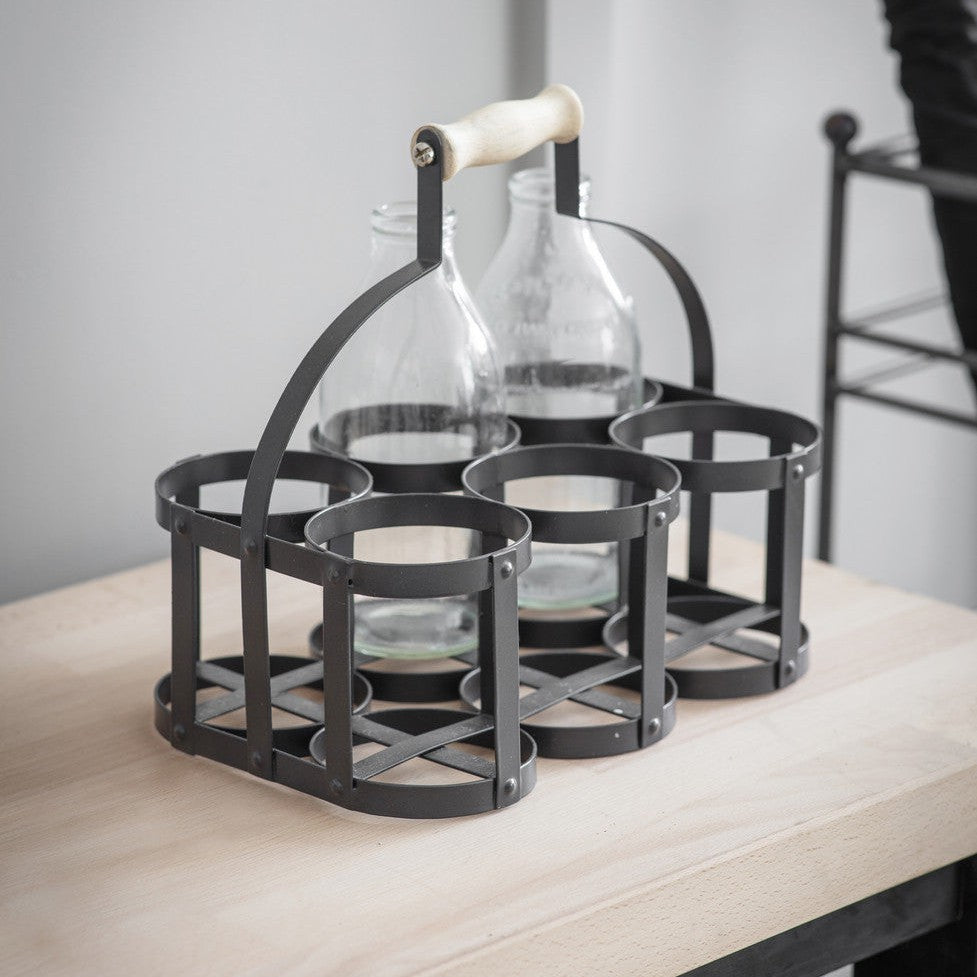 Garden Trading Original Milk Bottle Holder Carbon