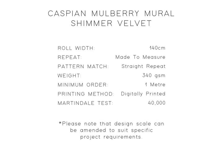 Caspian Mulberry Shimmer Velvet Fabric