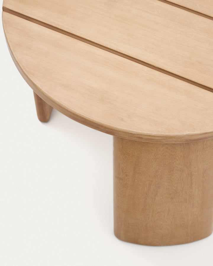 Xoriguer Solid Eucalyptus Wood Coffee Table