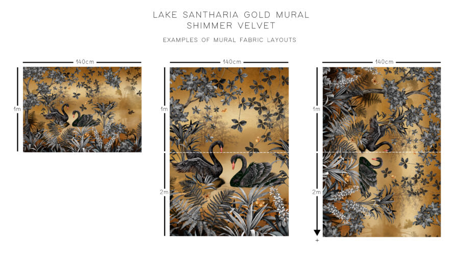 Lake Santharia Shimmer Velvet Fabric