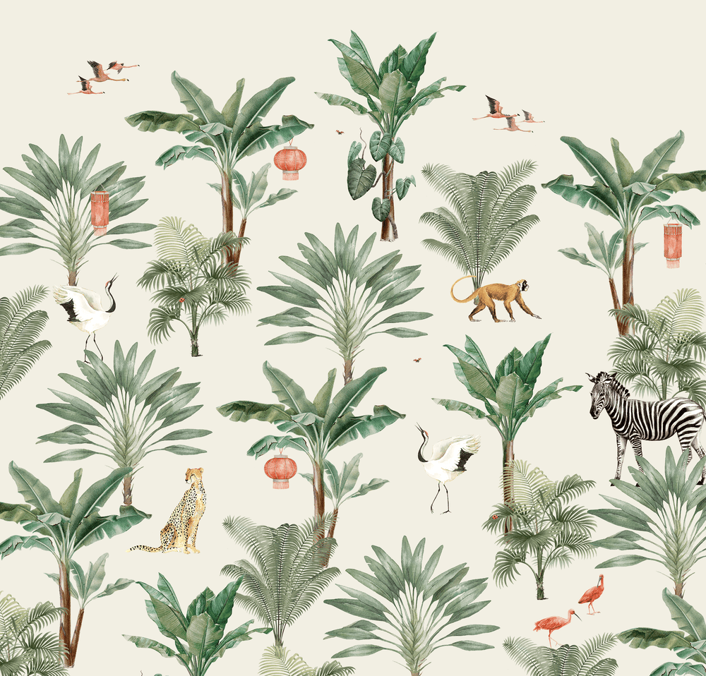 Lovely Jungle Wallpaper Mural