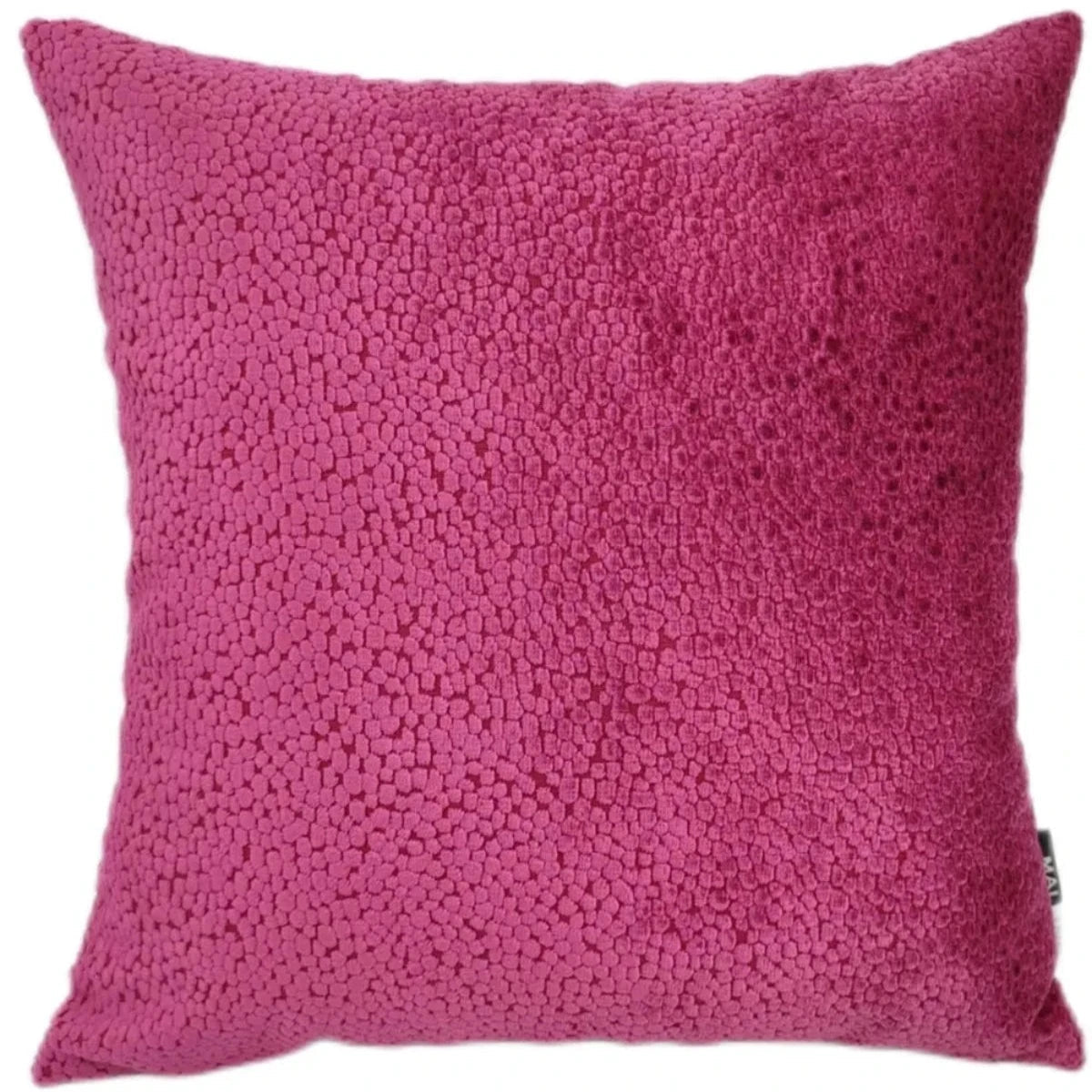 Malini Bingham Cut Velvet Cushion In Fuchsia-Beaumonde