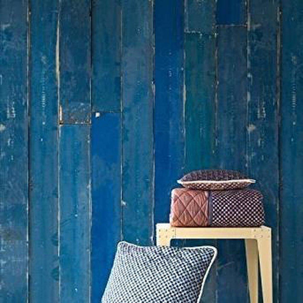 Materials Blue Scrapwood Wallpaper