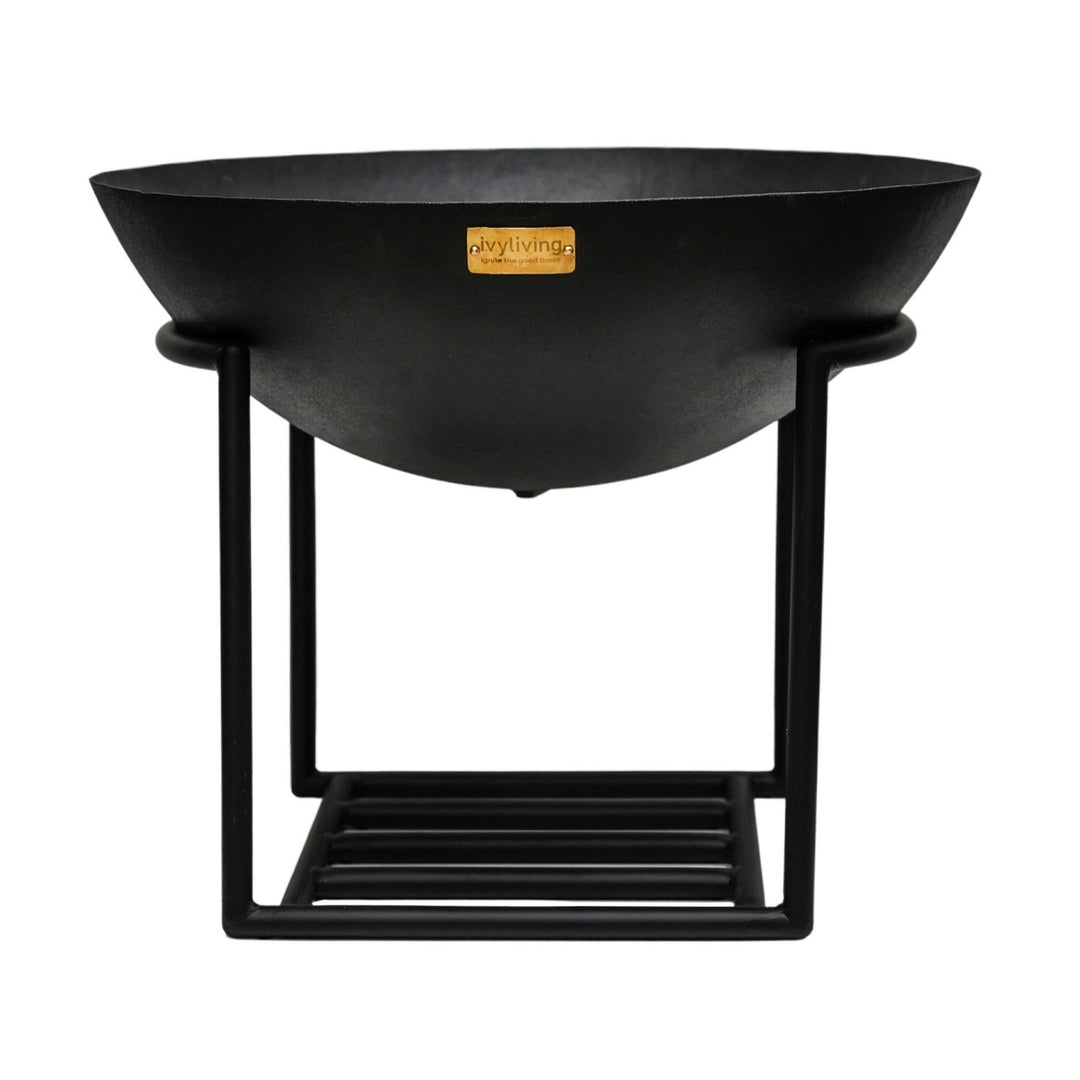 Outdoor Cast Iron Fire Pit on Stand