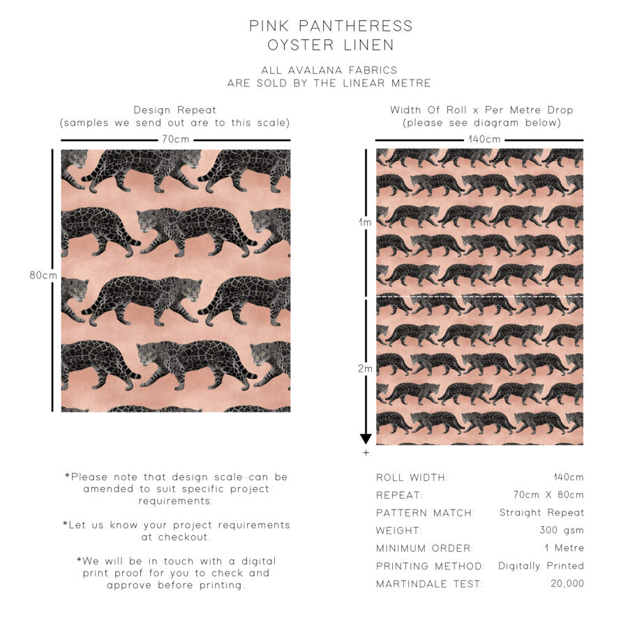 Pantheress Oyster Linen Fabric