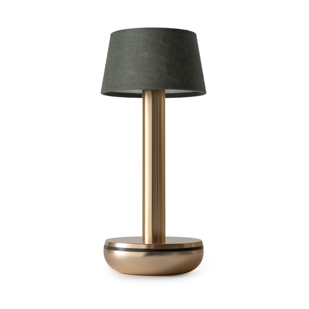 Humble Two Rechargeable Table Light Linen-Gold/Emerald