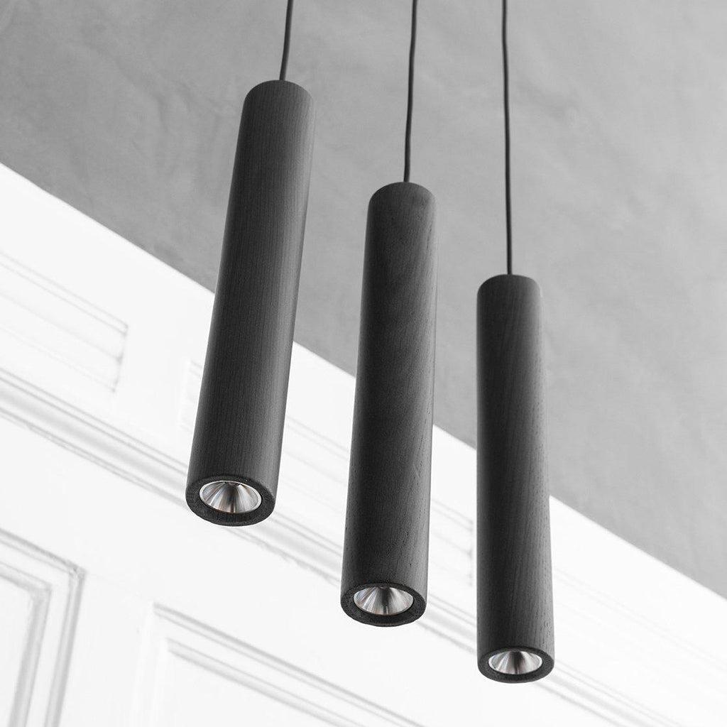 Umage Chimes Cluster 3 LED Pendant Lamp - Oak Black-Beaumonde