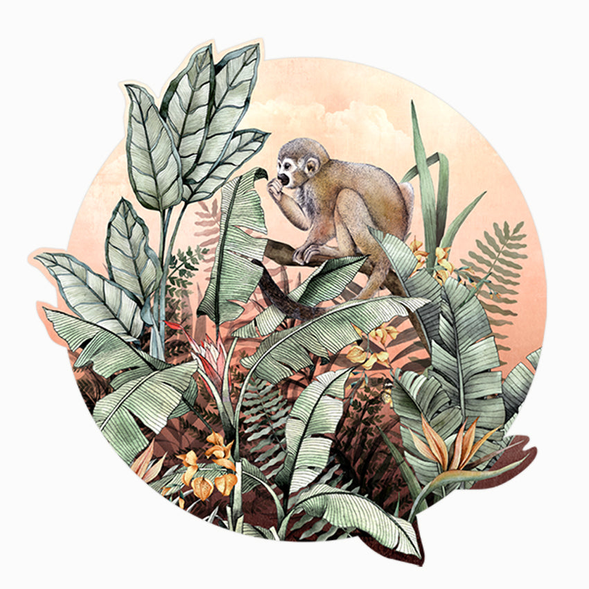 Avalana Squirrel Monkey Wall Decal-Beaumonde