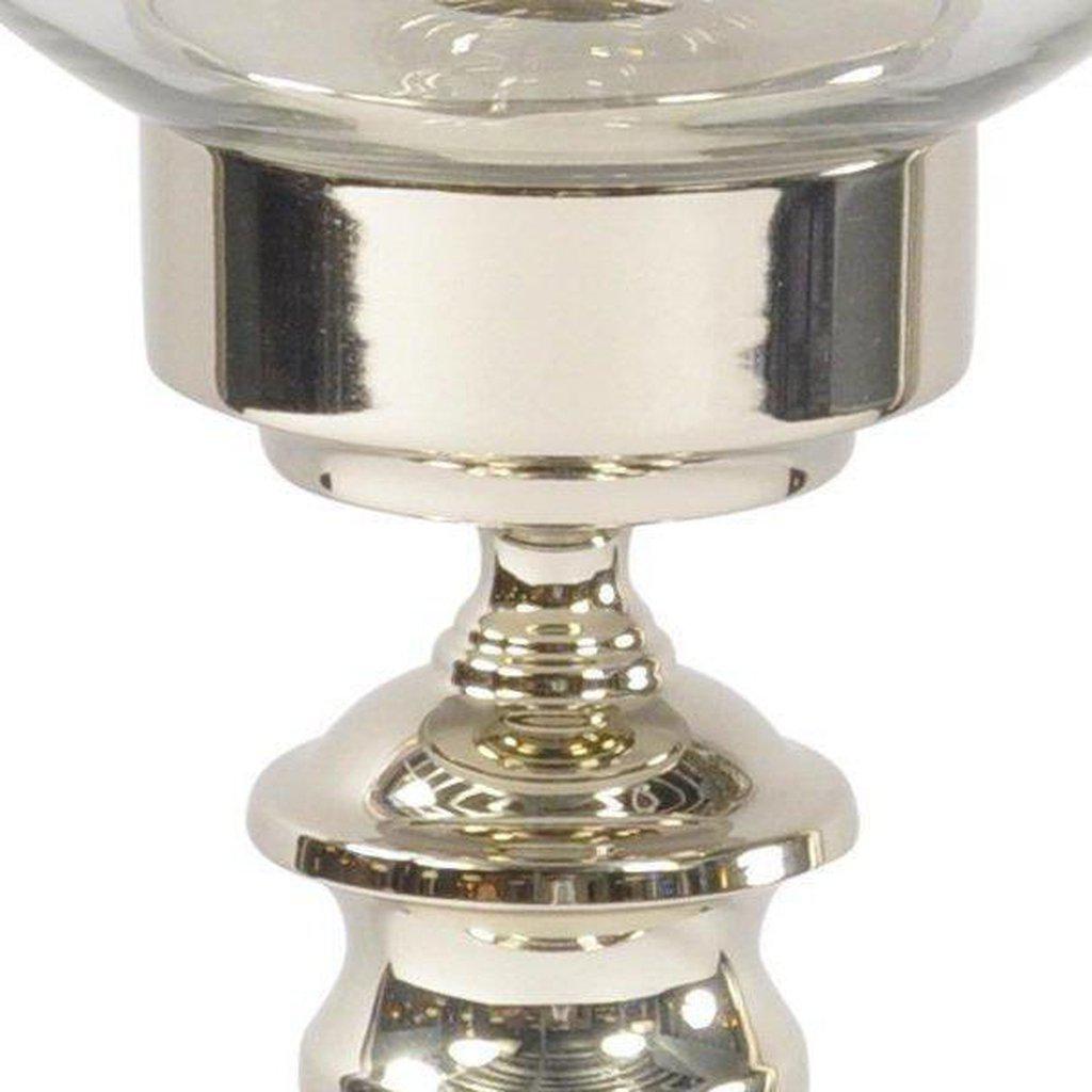 Beaumonde Winford Table Lantern - Nickel-Beaumonde