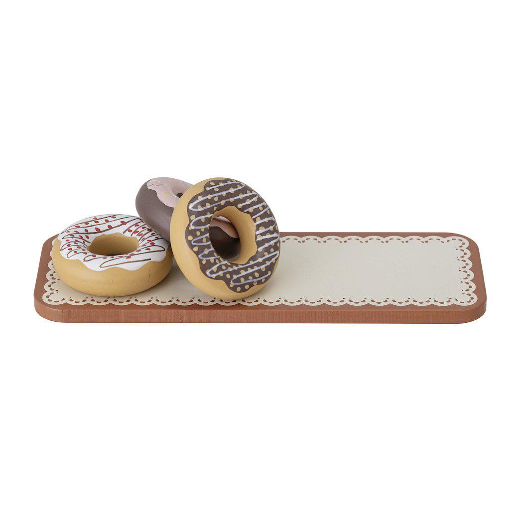 Bloomingville Elsie Doughnuts Cake Wooden Play Food Toy Set-Beaumonde