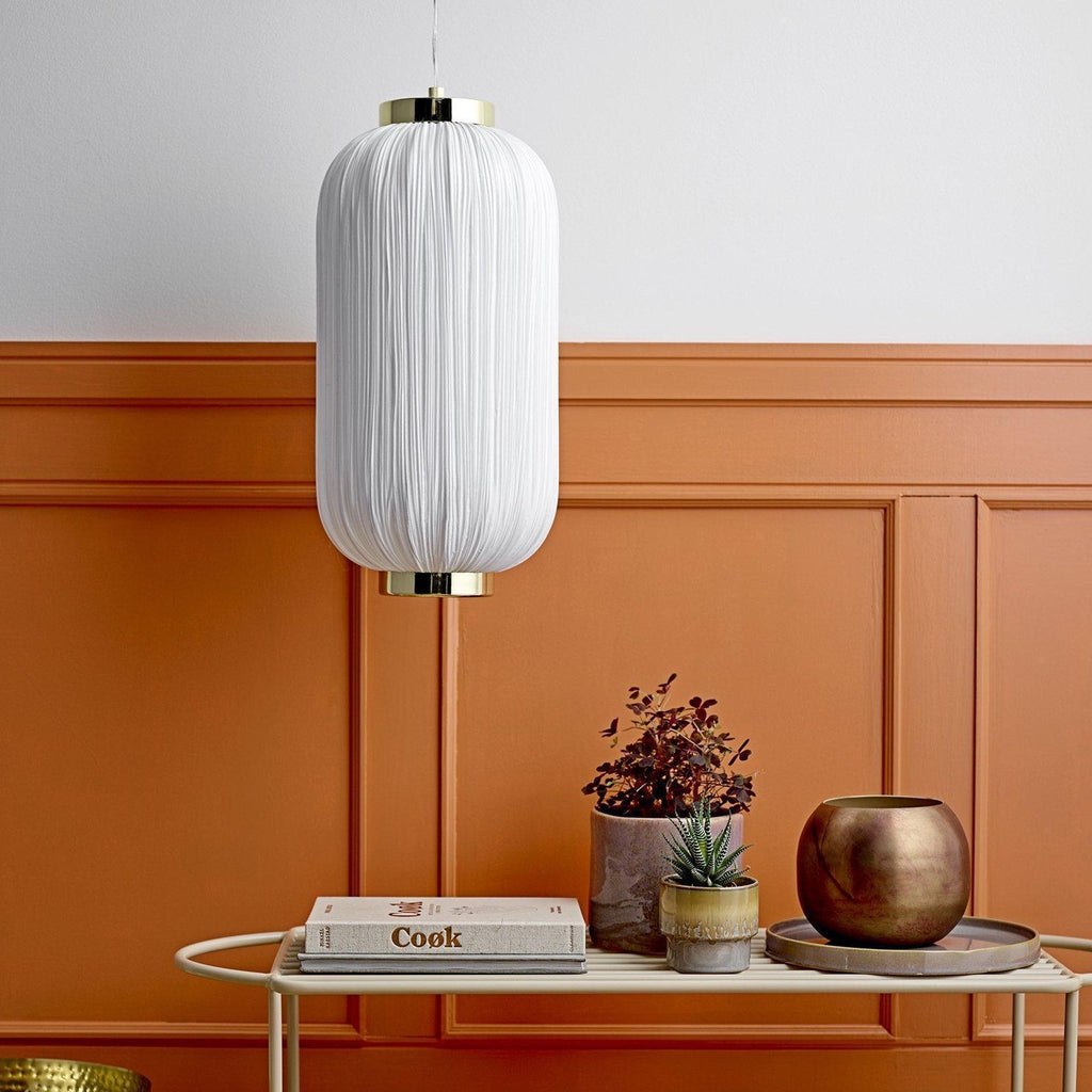 Bloomingville Georgia White Pendant Lamp-Beaumonde