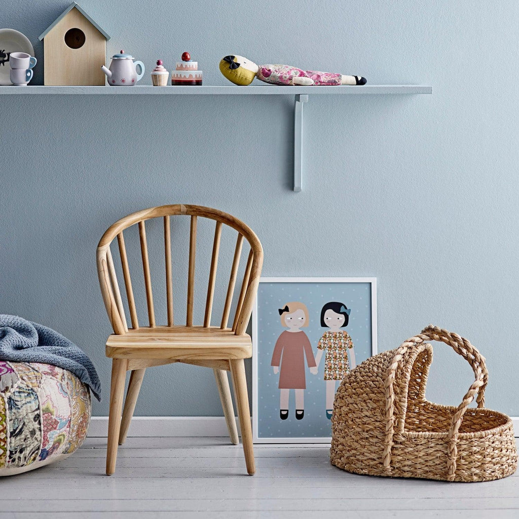 Bloomingville Nuam Woven Toy Carrycot-Beaumonde