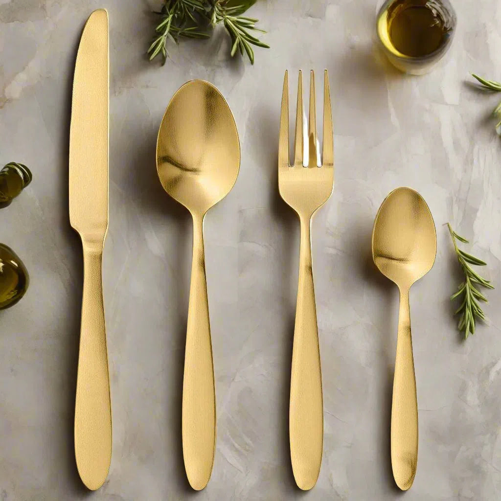 Bloomingville Sahro Cutlery Set 4pc Gold-Beaumonde