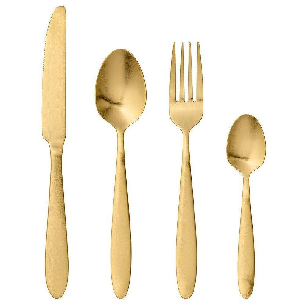 Bloomingville Sahro Cutlery Set 4pc Gold-Beaumonde