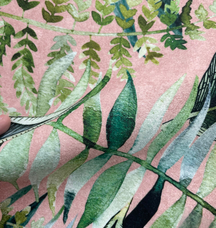 Tropics Shimmer Velvet Fabric