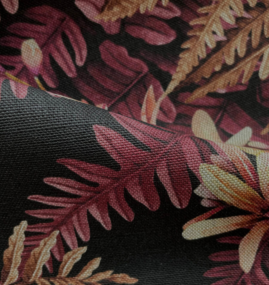 Bridgewater Fern Autumn Natural Linen Fabric