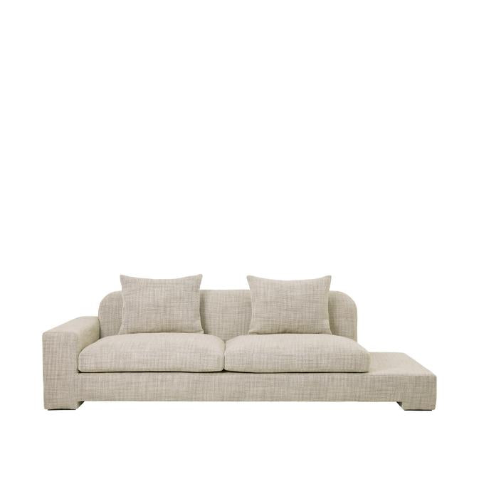 Broste Copenhagen Bay Chaise Longue Light Beige - Left Sided-31002022-Beaumonde