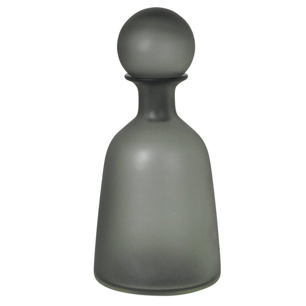 Broste Copenhagen Grey Glass Bottle-Beaumonde