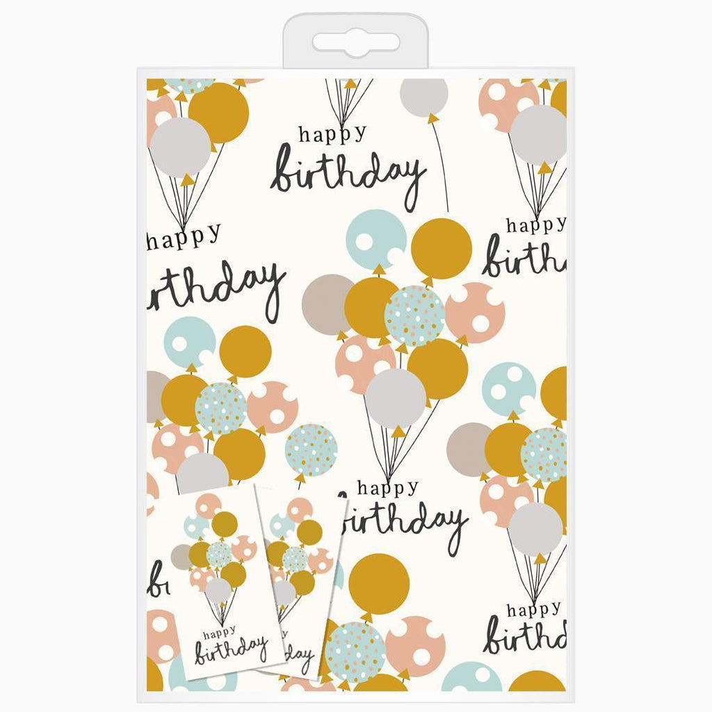 Caroline Gardner Happy Birthday Gift Wrap Pack-Beaumonde