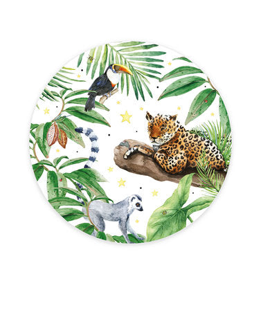 Creative Lab Amsterdam Jungle Tiger Wallpaper Circle Mural-Beaumonde