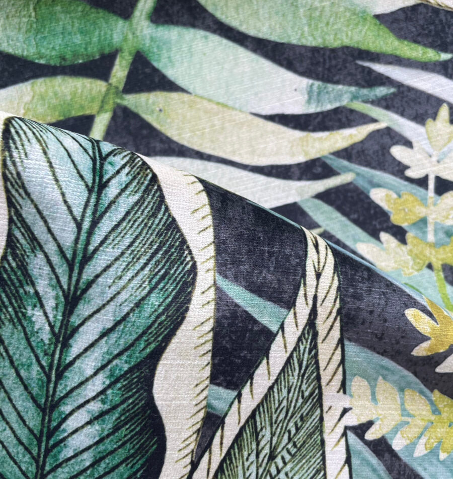 Tropics Recycled Velvet Fabric